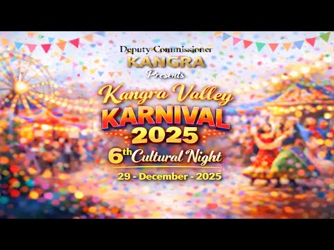 LIVE 🔴: 6th Cultural Night | Kangra Valley Karnival-2025 Dharamshala | 29-Dec-2025 | DC Kangra