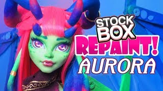 Repaint! Aurora Dragon Custom Monster High Venus Doll