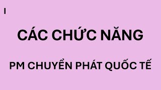 Các chức năng trong Phần mềm quản lý cước vận tải quốc tế