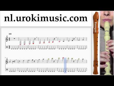 Blokfluitles (B.) Shakira - Me Enamoré Muzieknoten Cursus Deel#1 um-i374