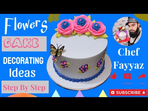 Beautiful Flowers Cake Tutorial | Spring Inspired Cake Decorating Ideas | By Chef Fayyaz