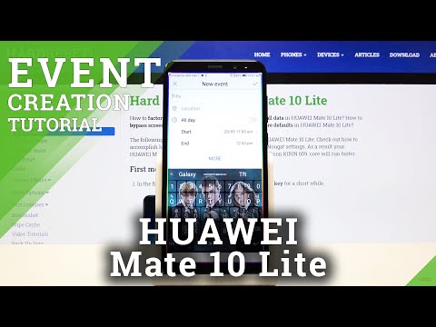HUAWEI Mate 10 Lite & Calendar App - Add Events to Calendar