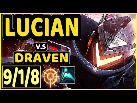 JUZINHO (LUCIAN) vs DRAVEN - 9/1/8 KDA BOTTOM ADC CHALLENGER GAMEPLAY - BR