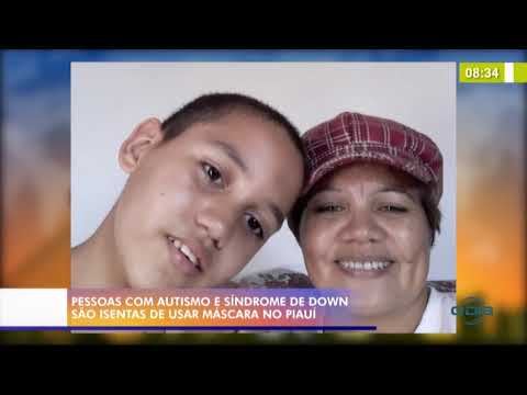 Pessoas com autismo e siÌndrome de Down saÌƒo isentas de usar maÌscara no PiauiÌ 24 08 20