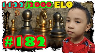 Mục tiêu đạt 2000 ELO (#chesscom ): Em đô đã cố gắng trước đối thủ rất mạnh (1122 elo)