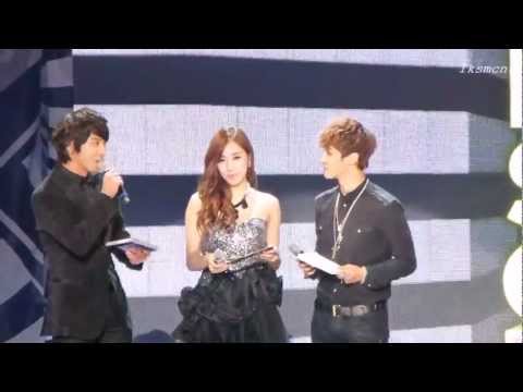 [Fancam] Tiffany, Yonghwa, Kikwang  - MC Cut 2 @ SBS Kpop Super Concert Irvine
