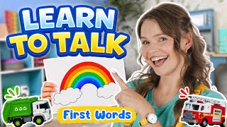 Learn to Talk & First Words - Learn Colors of the Rainbow With Silly Miss Lily | Toddler Learning