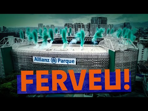 A TORCIDA DO PALMEIRAS TRANSFORMOU O ALLIANZ PARQUE NUM CALDEIRÃO NA ENTRADA DOS TIMES EM CAMPO