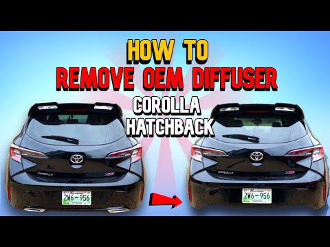 HOW TO REMOVING REAR DIFFUSER ON COROLLA HATCHBACK 2019-2021 | GET RID OF FAKE EXHAUST TIPS!