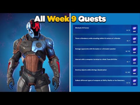 Fortnite All Week 9 Season Quests Guide - Chapter 3 Season 1