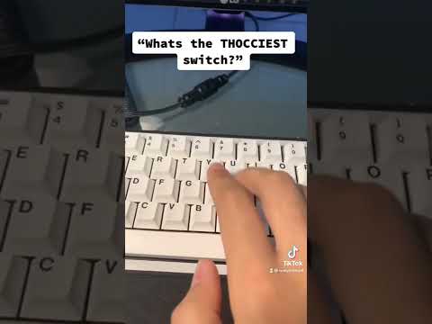 What’s the THOCKIEST keyboard switch?! The answer may shock you. #mechanicalkeyboards #keyboard