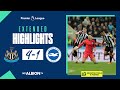 Extended PL Highlights: Newcastle 4 Albion 1