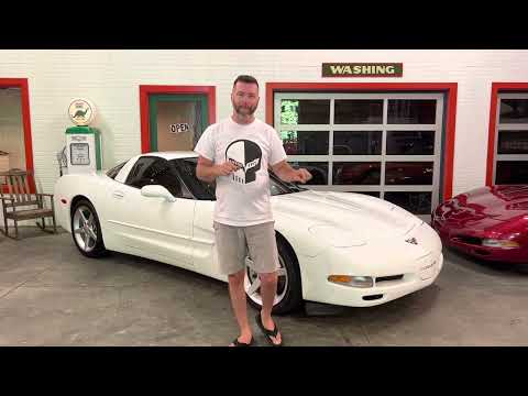 1998 Chevrolet Corvette, LOW 60k Miles, White over Red, Auto - $19,900