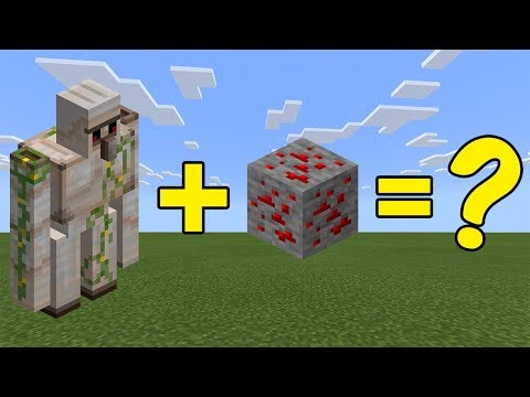 MrPogz Zamora - I Combined an Iron Golem and a Redstone Ore in Minecraft - Here's What Happened...