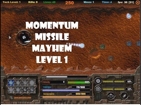 1st level - Momentum Missile Mayhem!