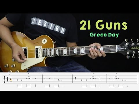 21 GUNS - Green Day - Instrumental Guitar Cover + TAB