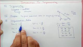 Chapter:8 (Introduction) Introduction To Trigonometry | Ncert Maths Class 10 | Cbse.