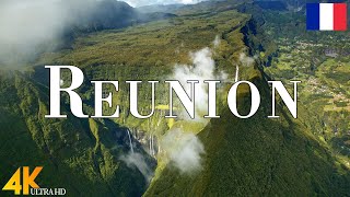 FLYING OVER REUNION ISLANDS (4K UHD) - Relaxing Music Along With Beautiful Nature Videos - 4k ULTRA