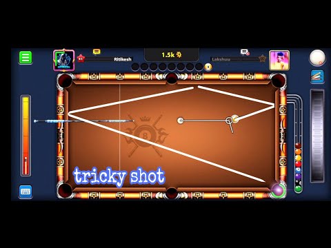 How to play kiss shot and tricky shot properly - 8 ball poll 10th Birthday