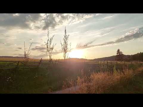 Apus de soare superb văzut de la Casa Bradet!