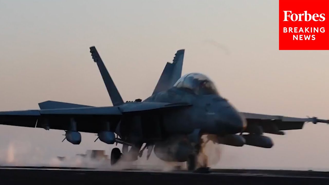NEW VIDEO: U.S. Fighter Jets Take Off To Conduct An Airstrike Against The Houthis In Yemen