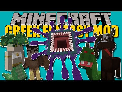 GREEK FANTASY MOD - New BOSSES!!  and mobs for your little world!!  - Minecraft mod 1.16.4 Review SPANISH
