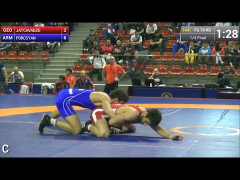 1/4 Final FS - 70 kg: Alexsandre JATCHVADZE (GEO) vs. Ishan  POROSYAN (ARM)