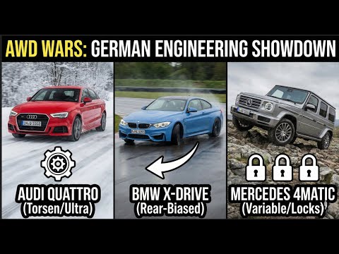 Quattro vs. xDrive vs. 4MATIC: Which AWD System is Actually the Best? #audi #mercedes #bmw