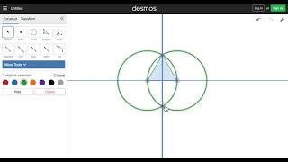 Desmos Geometry Construction 2: Equilateral Triangle