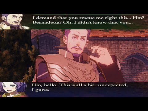 Fire Emblem Warriors: Three Hopes - Bernadetta Saving Count Varley Unique Dialogue