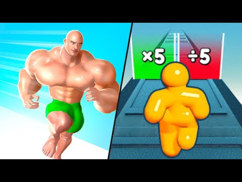 Muscle Rush | Tall Man Run / All Level Gameplay: Android,OSi