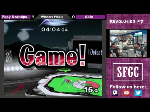 Revolution #7 - Aklo (Fox) vs. Foxy Grandpa (Marth, Sheik) Winner's Finals