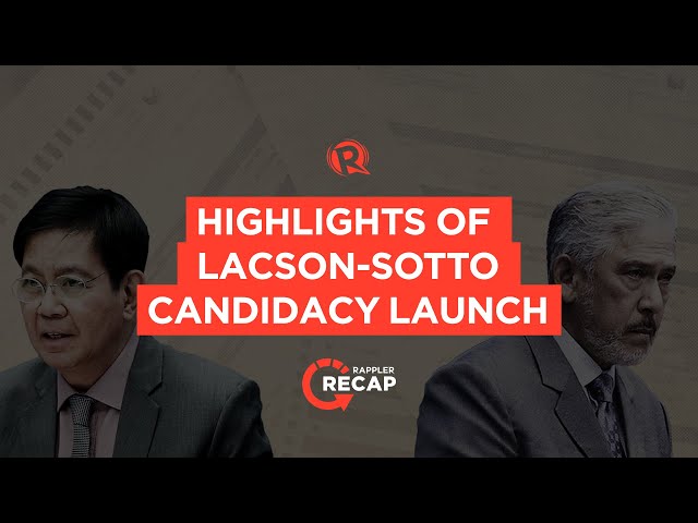 HIGHLIGHTS: Ping Lacson, Tito Sotto announce 2022 candidacy for president, VP