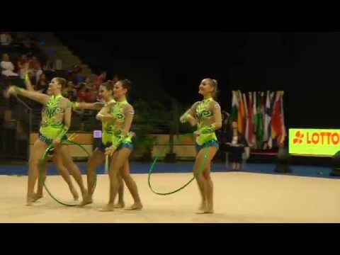 Berlin Masters 2015: Mehrkampf 2 Reifen/6 Keulen - Gruppe Brasilien (BRA)