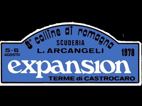 8° Rally Colline di Romagna 1978.