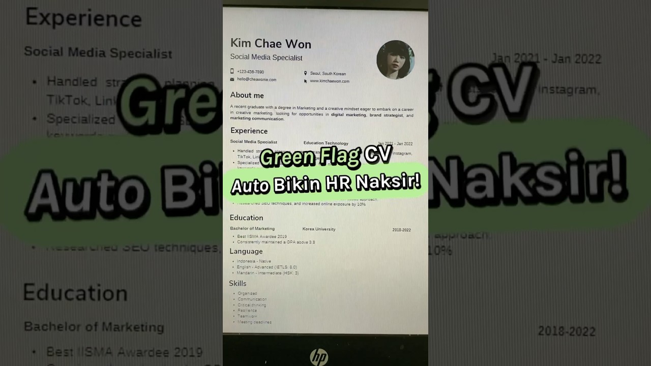 CV yang Baik dan Benar #shortfeed #shortsyoutube #shortsbeta #videoshortsviral