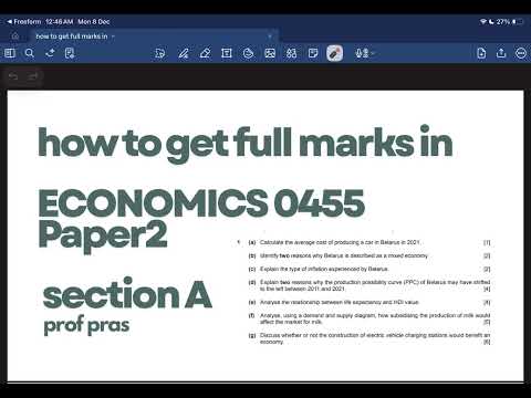 Abschnitt A Wirtschaftswissenschaften, Klausur 2 – Volle Punktzahl erreichen! | IGCSE 0455