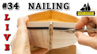 Ep. 34 - GROUP BUILD - NAILING the LARBOARD - Gunboat PHILADELPHIA (1776) - Model Shipways KIT