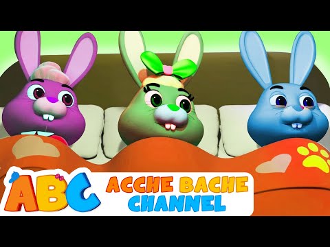ABC HIndi | Sleeping Bunnies Baby Song | Hindi Nursery Rhymes for Children | Acche Bache Channel