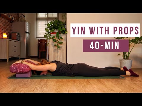 Yin Yoga With Blocks &/or Bolster | Full-Body Props Yin