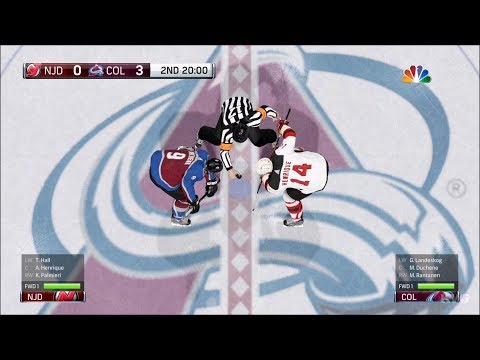 NHL 18 - Colorado Avalanche vs New Jersey Devils - Gameplay (HD) [1080p60FPS]