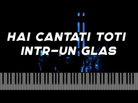 Hai cantati toti intr-un glas - Sunny & Filadelfi-  Instrumental Pian - Negativ Pian - Tutorial #479