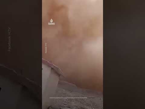 Syria sandstorm blankets Homs in eerie orange haze
