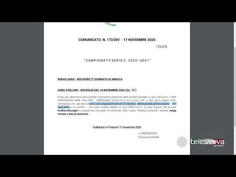 SERIE C | Ufficiale il rinvio di Avellino-Bisceglie