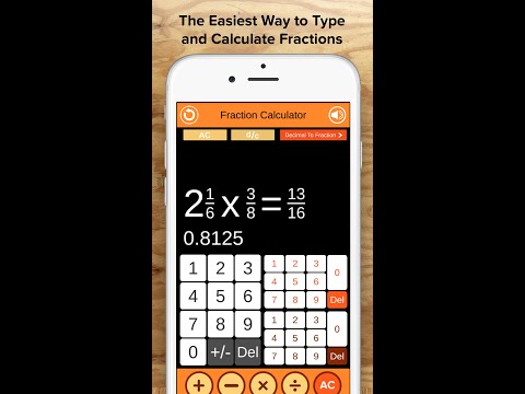 Fraction Calculator + Decimals Video