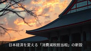 日本経済を変える「消費減税担当相」の新設