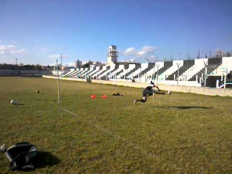 Una pincelada de Lucas "Gato" Rodríguez en acción en el entrenamiento.