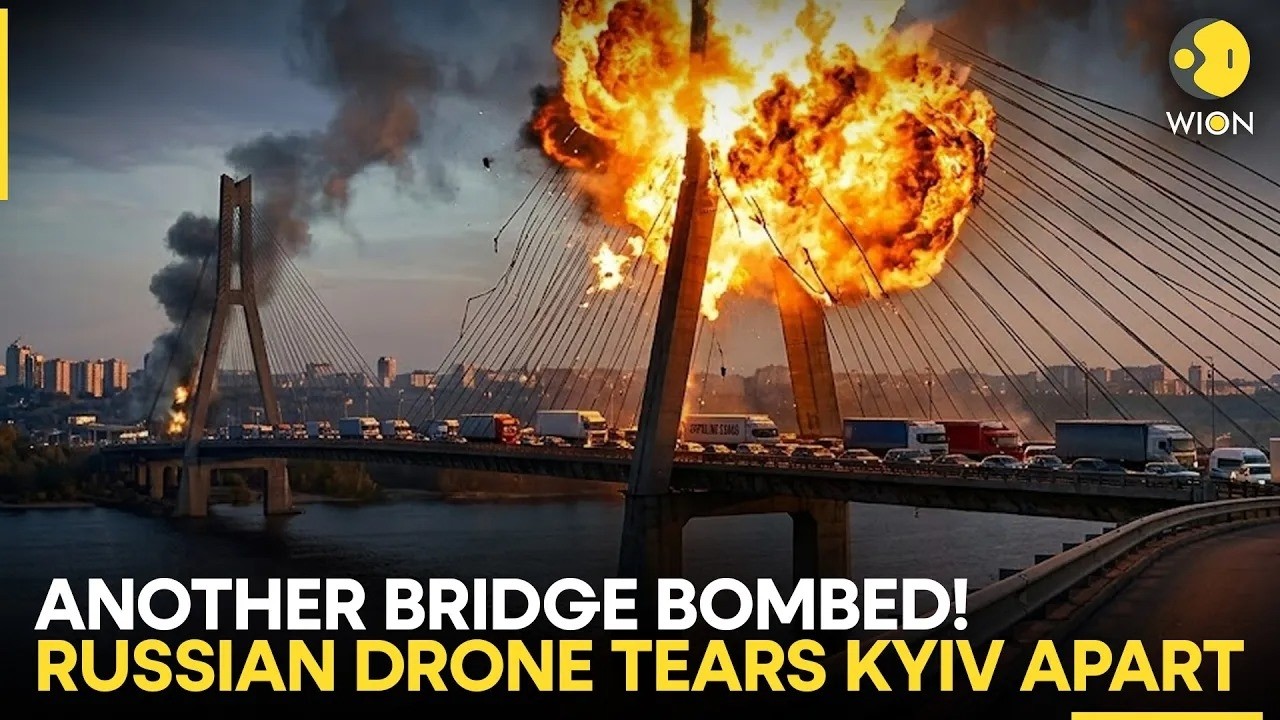 Russia-Ukraine War: Russian Drone Strikes Choke Kyiv, Bridges Hit In Overnight Attack | WION