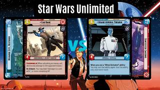 Cad (ASH) Blue vs. Thrawn (JTL) Splash Red | Star Wars Unlimited Gameplay