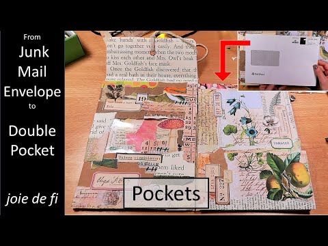 JUNK MAIL ENVELOPE Idea ⭐ Junk Journal POCKET Tutorial ✅